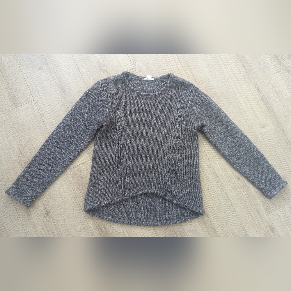 Helmut Lang grey Alpaca Wool blend sweater